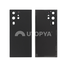 Vitre Arrière Noire Galaxy S22 Ultra (S908B) (Sans logo)