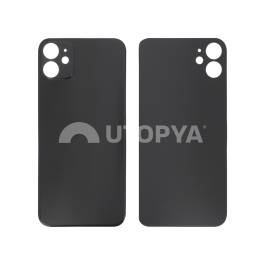 Vitre Arrière Noire iPhone 11 (Large Hole) (Sans Logo)