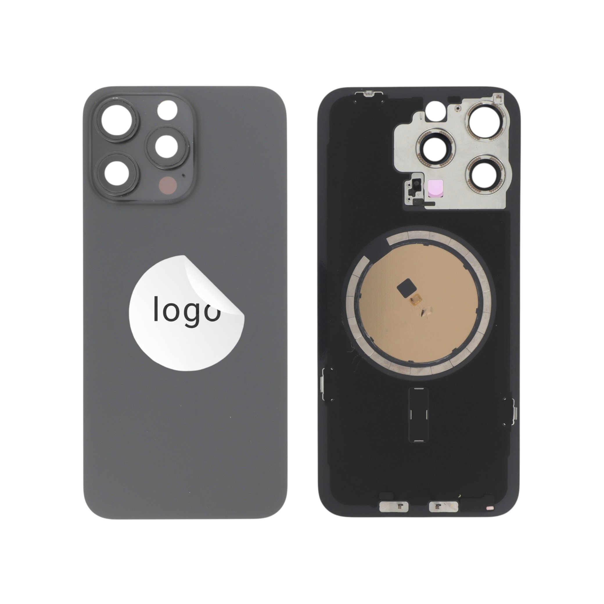 Vitre Arrière Noire iPhone 15 Pro Max (Pulled A)