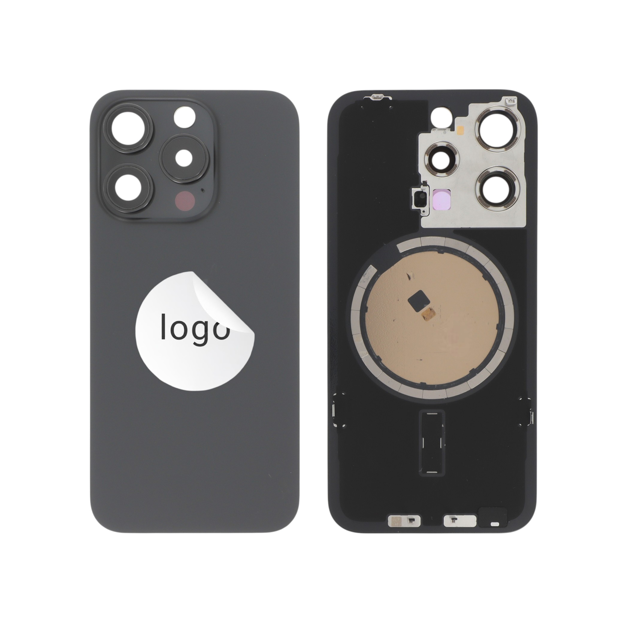Vitre Arrière Noire iPhone 15 Pro (Pulled A)