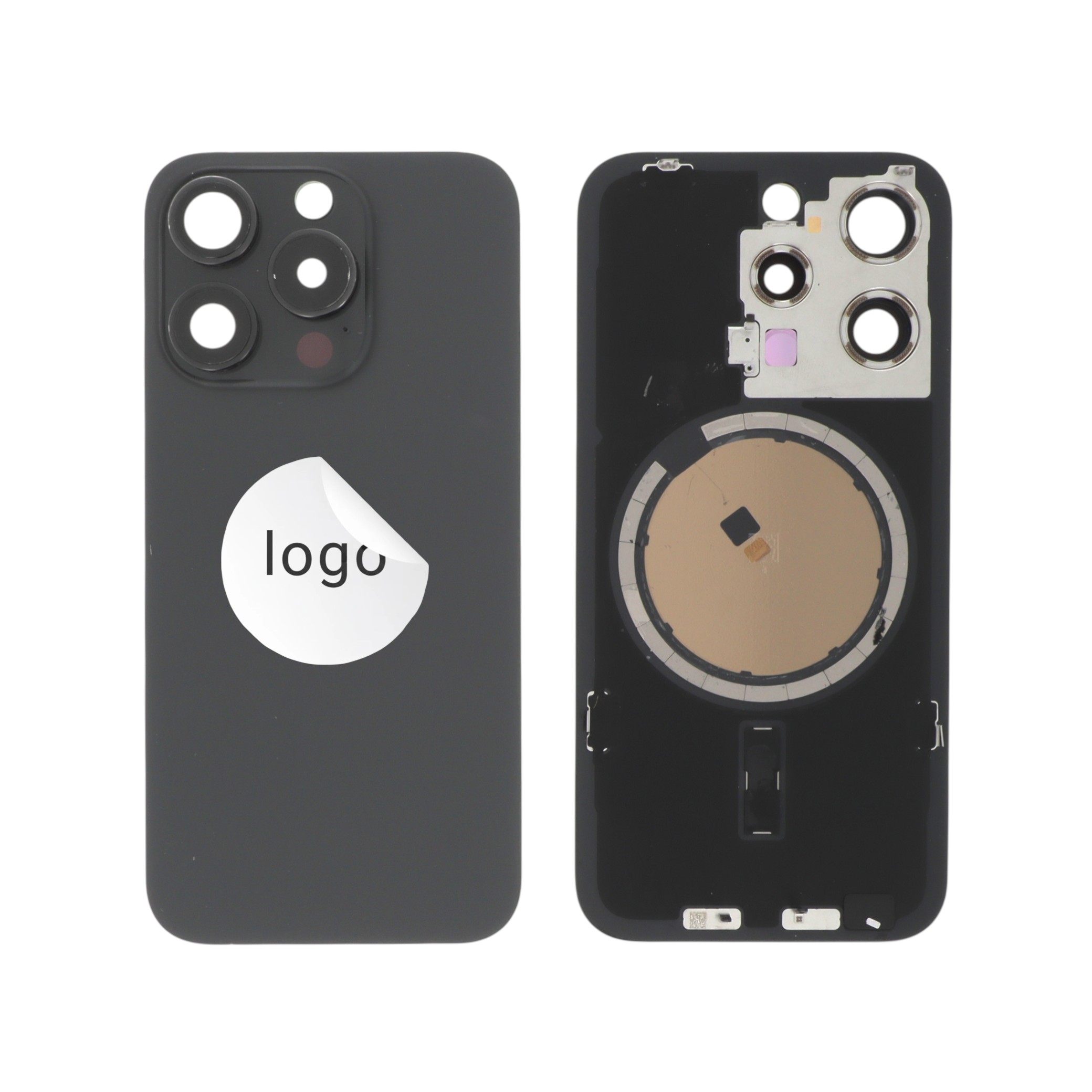 Vitre Arrière Noire iPhone 15 Pro (Pulled B)