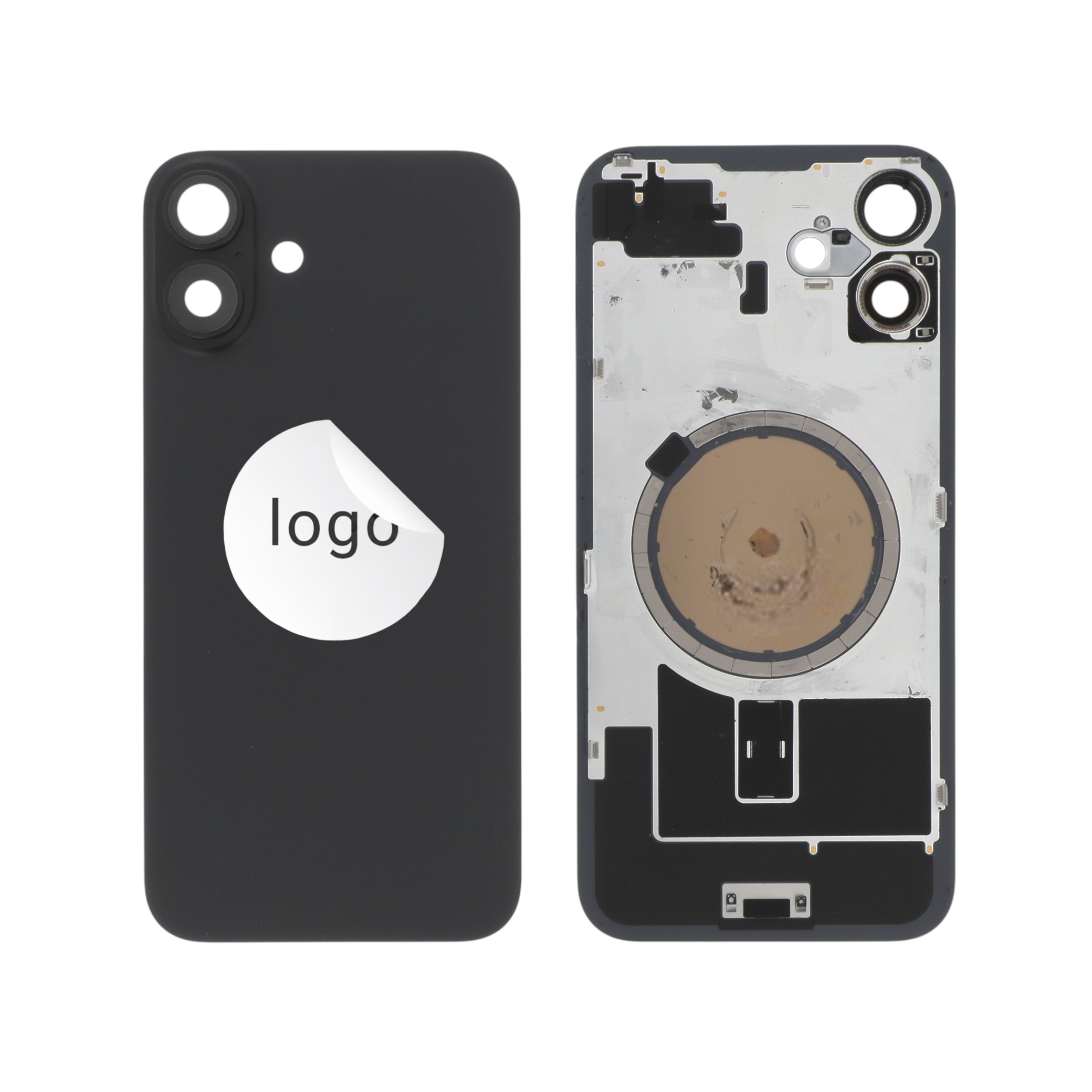 Vitre Arrière Noire iPhone 16 Plus (Pulled A)