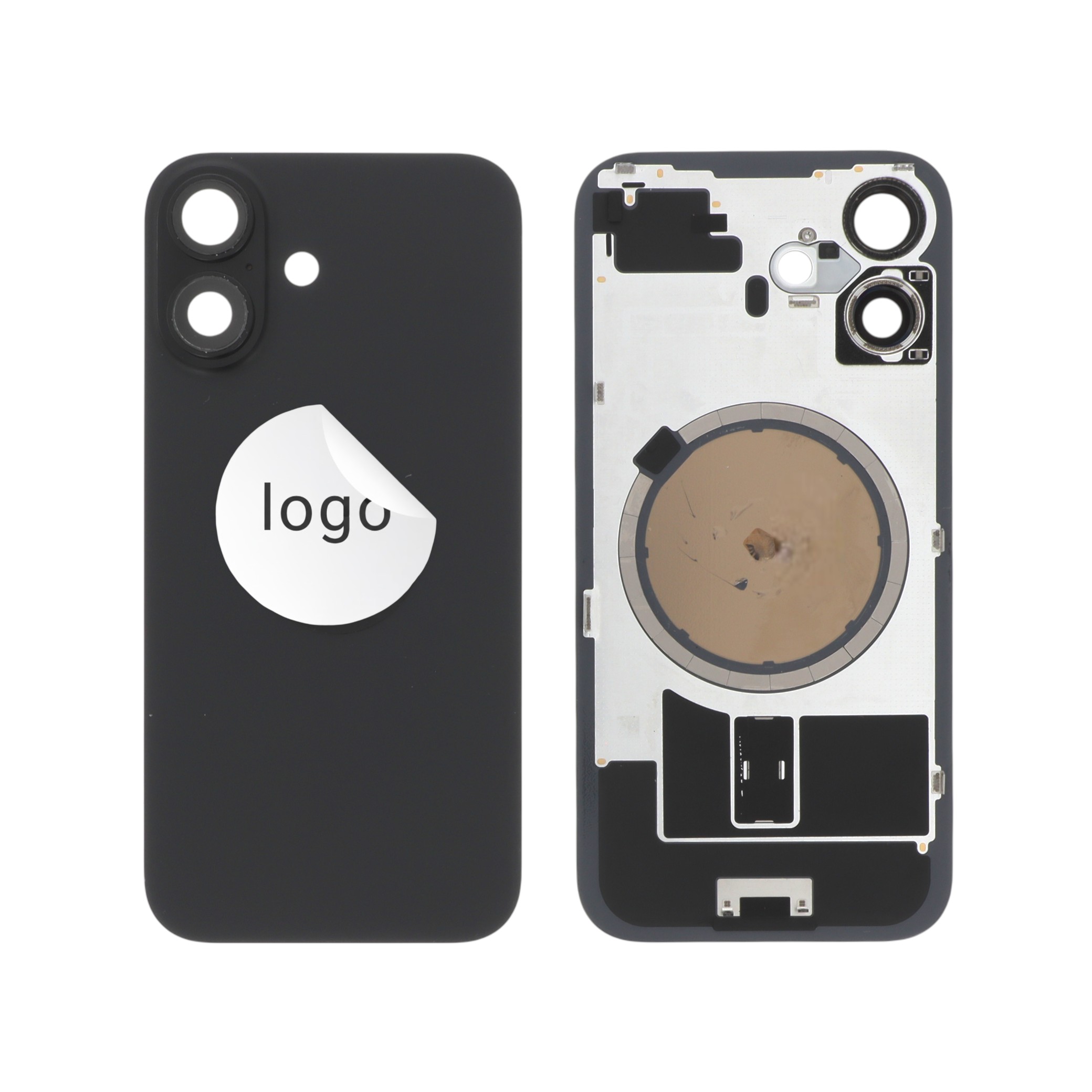 Vitre Arrière Noire iPhone 16 (Pulled A)