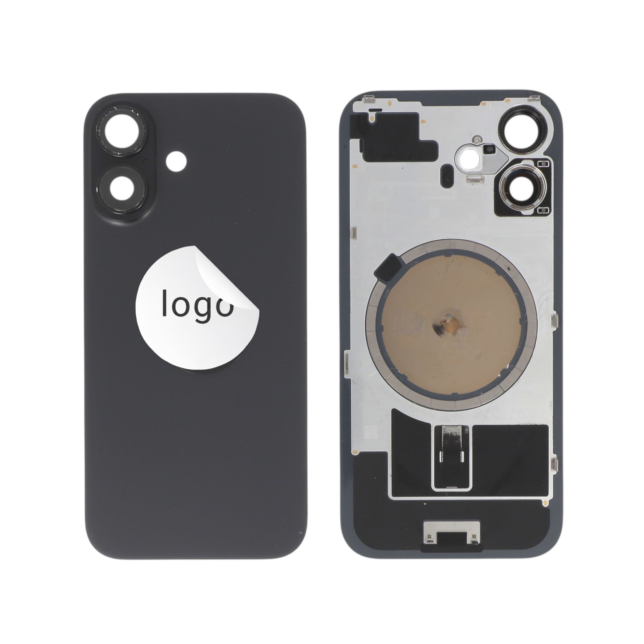 Vitre Arrière Noire iPhone 16 (Pulled C)