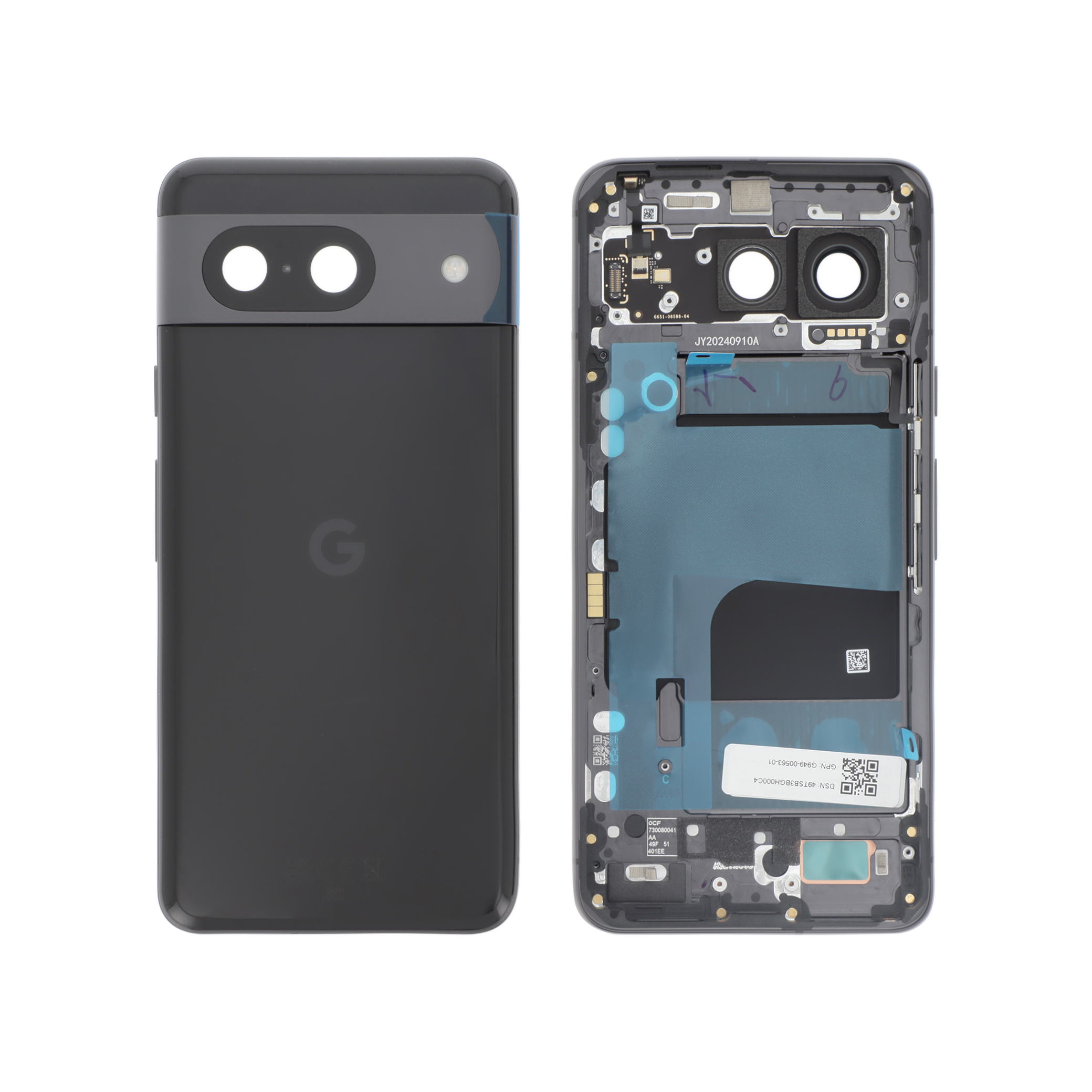 Vitre Arrière Noire Volcanique Google Pixel 8
