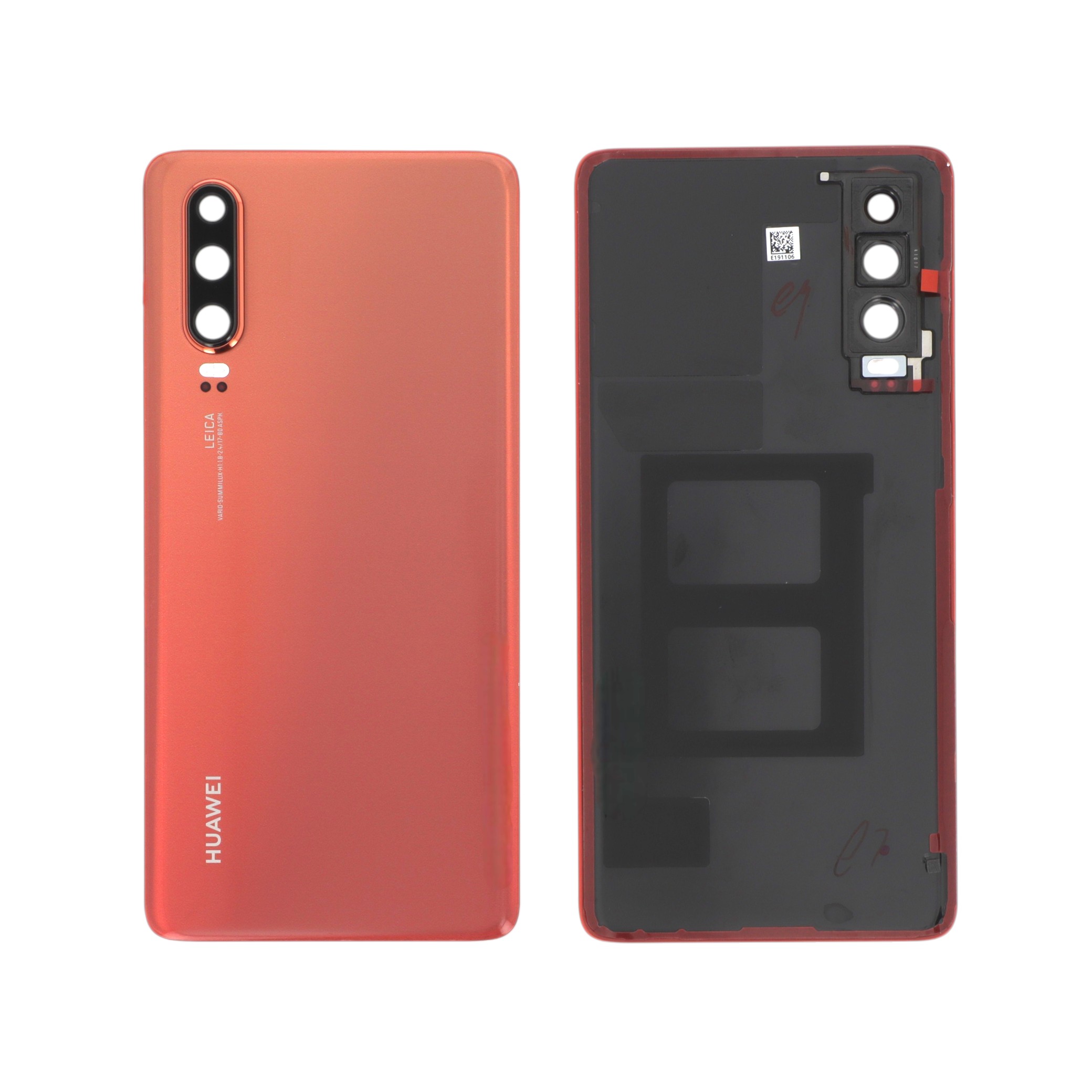 Vitre Arrière Orange Huawei P30