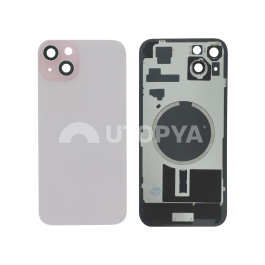 Vitre Arrière Rose iPhone 15 Plus (Avec MagSafe) (Sans Logo)
