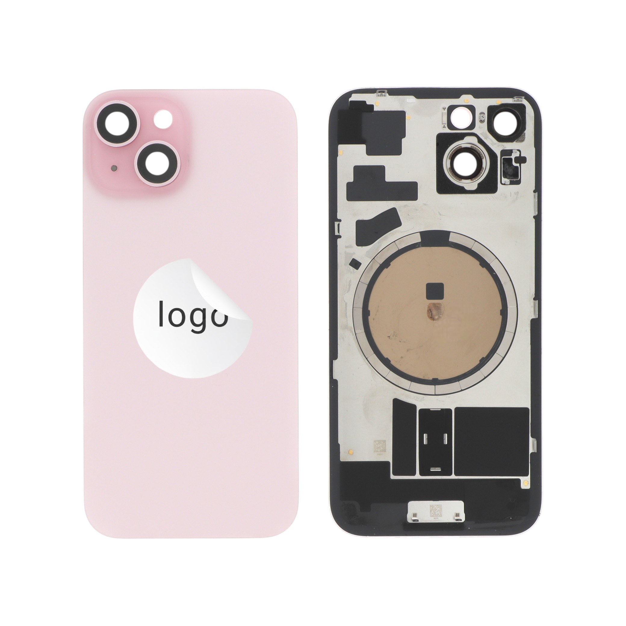 Vitre Arrière Rose iPhone 15 (Pulled A)