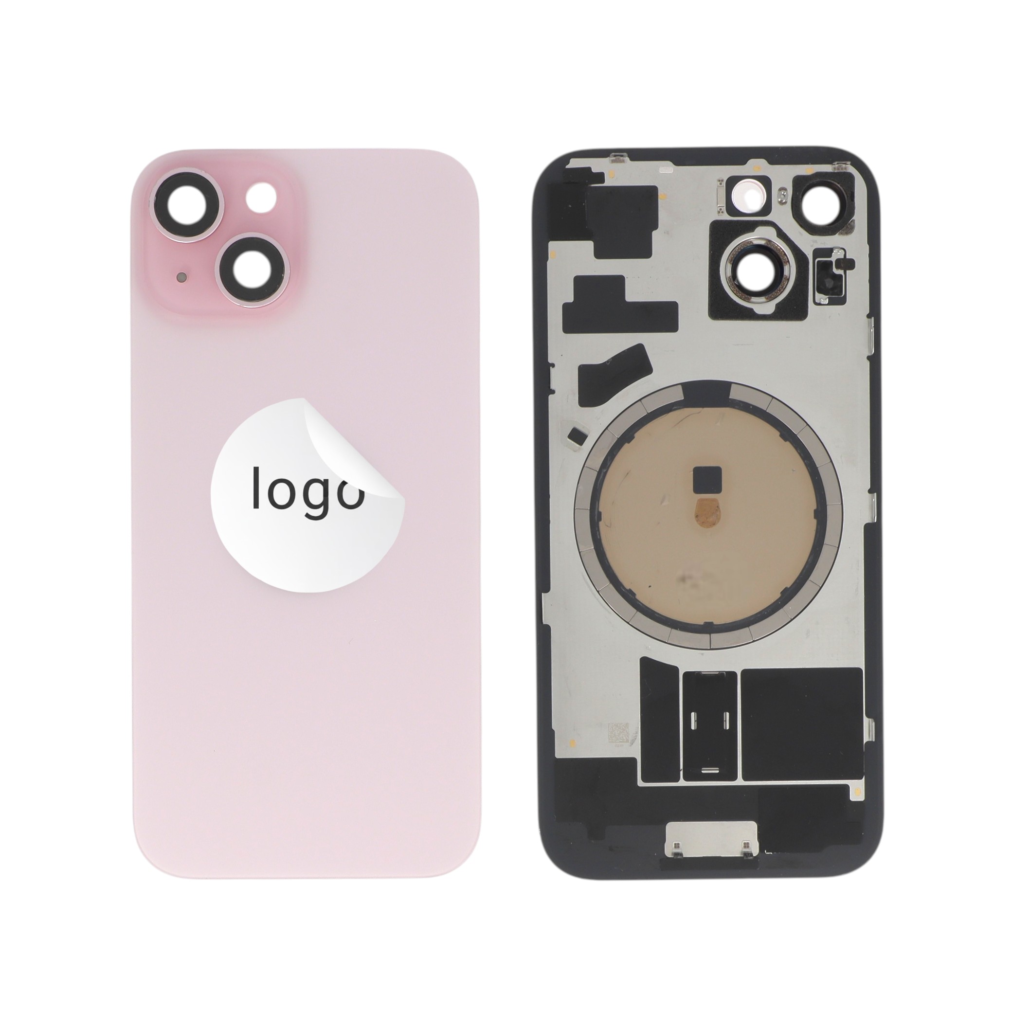 Vitre Arrière Rose iPhone 15 (Pulled B)