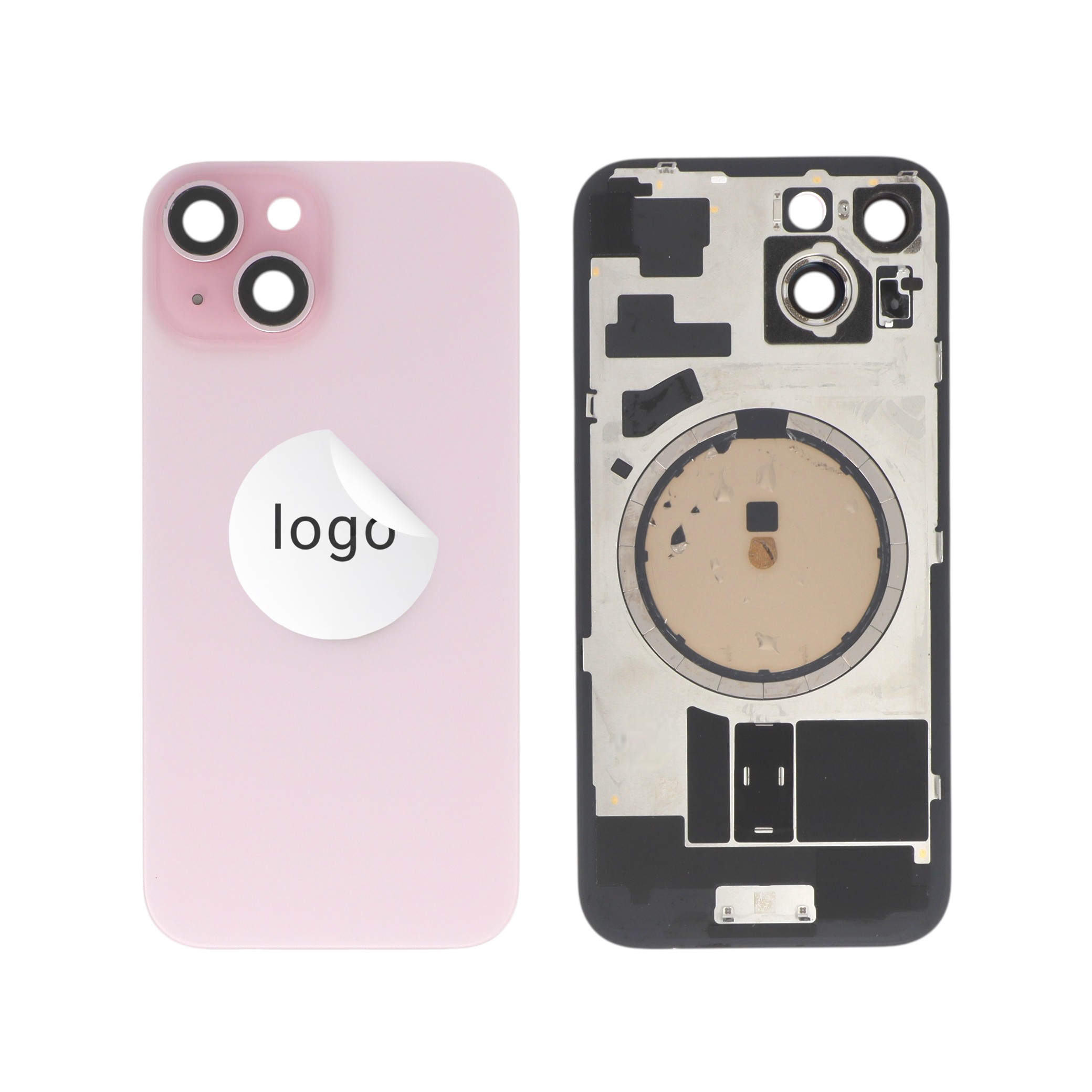 Vitre Arrière Rose iPhone 15 (Pulled C)