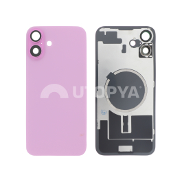 Vitre Arrière Rose iPhone 16 Plus (Avec MagSafe) (Sans Logo)