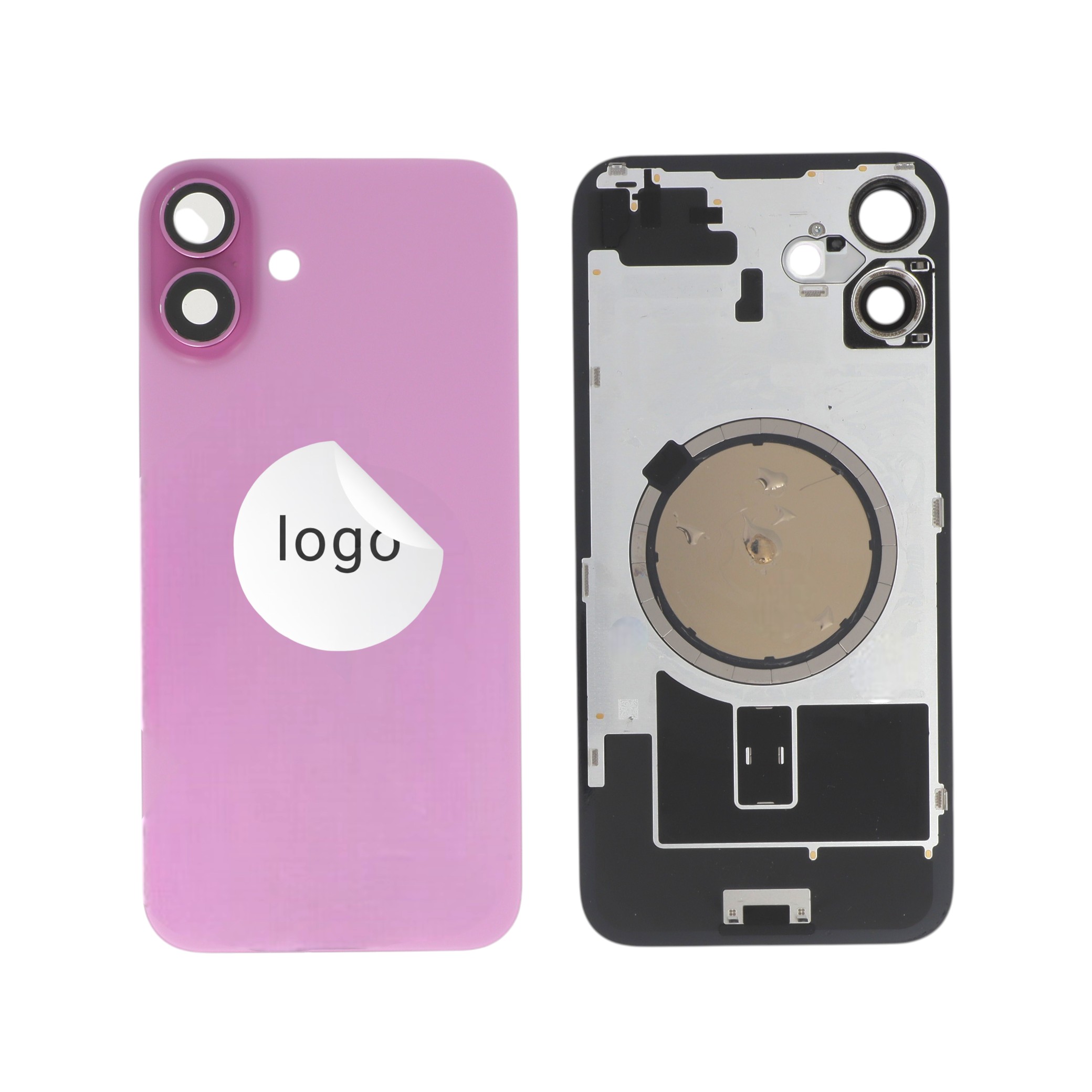 Vitre Arrière Rose iPhone 16 Plus (Pulled C)