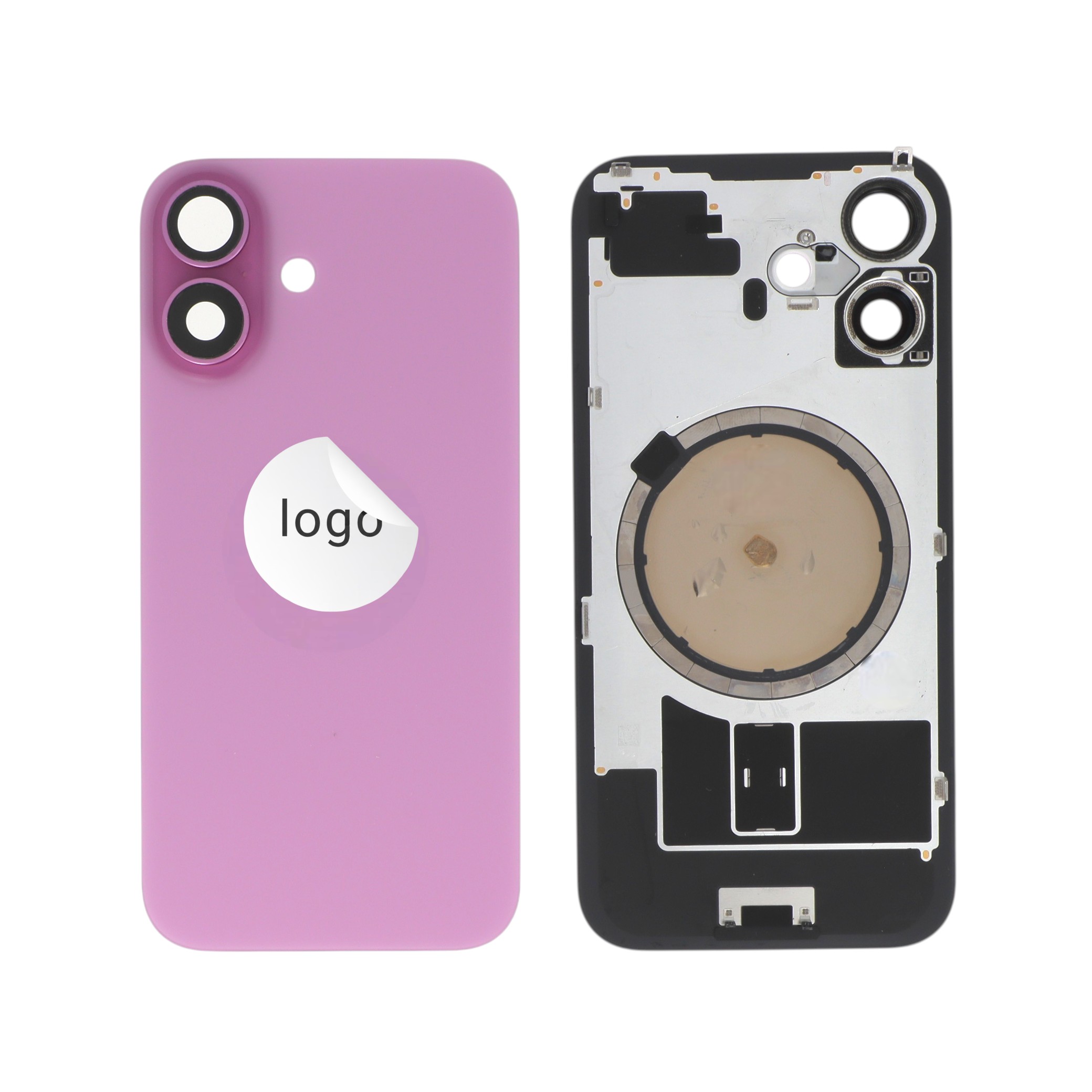 Vitre Arrière Rose iPhone 16 (Pulled C)