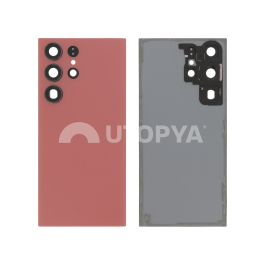 Vitre Arrière Rouge Galaxy S23 Ultra (S918B) (Sans logo)