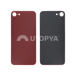 Vitre Arrière Rouge iPhone 8/SE2 (Large Hole) (Sans Logo)