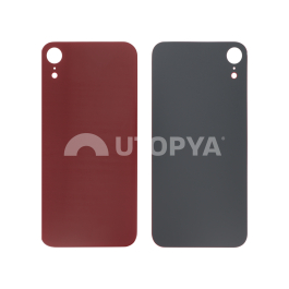 Vitre Arrière Rouge iPhone XR (Large Hole) (Sans Logo)