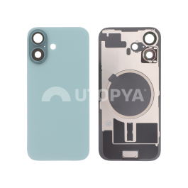 Vitre Arrière Sarcelle iPhone 16 (Avec MagSafe) (Sans Logo)