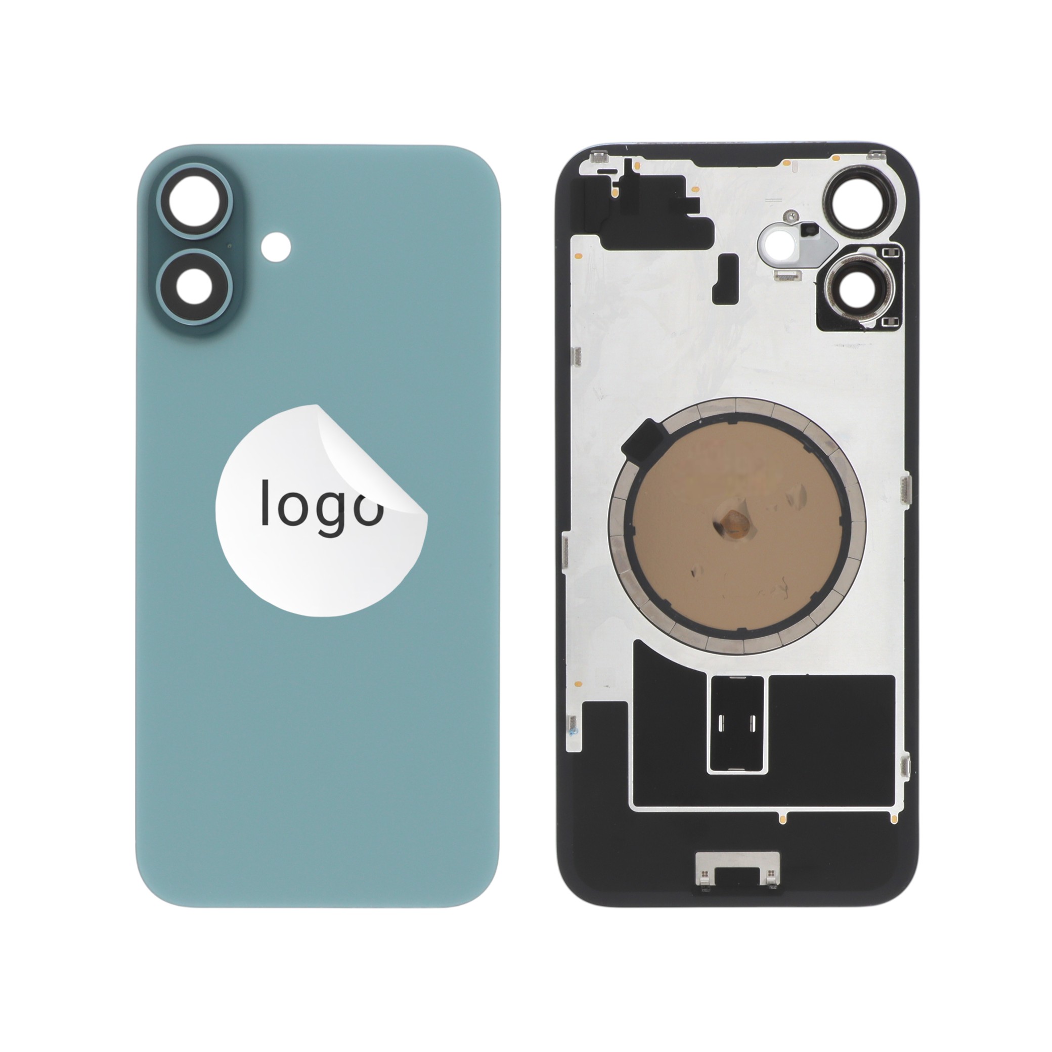 Vitre Arrière Sarcelle iPhone 16 Plus (Pulled A)