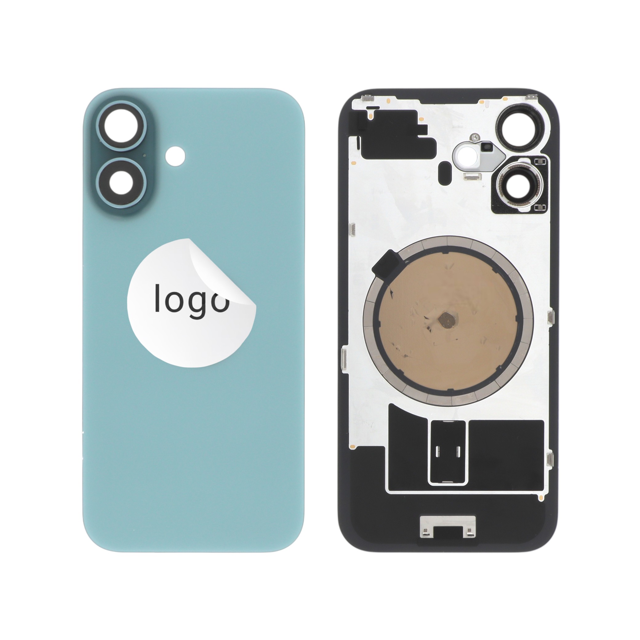 Vitre Arrière Sarcelle iPhone 16 (Pulled A)