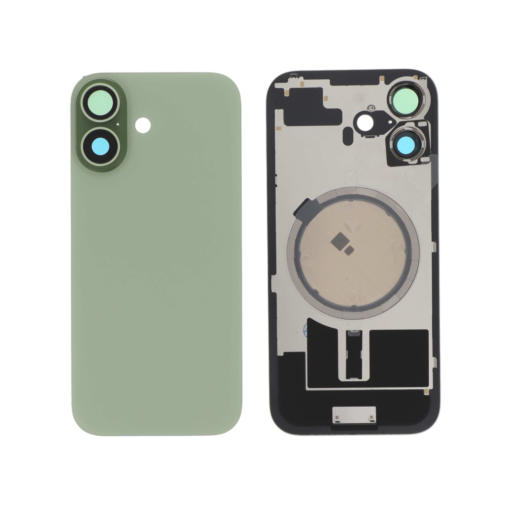 Vitre Arrière Sauge iPhone 17 (Sans Logo)
