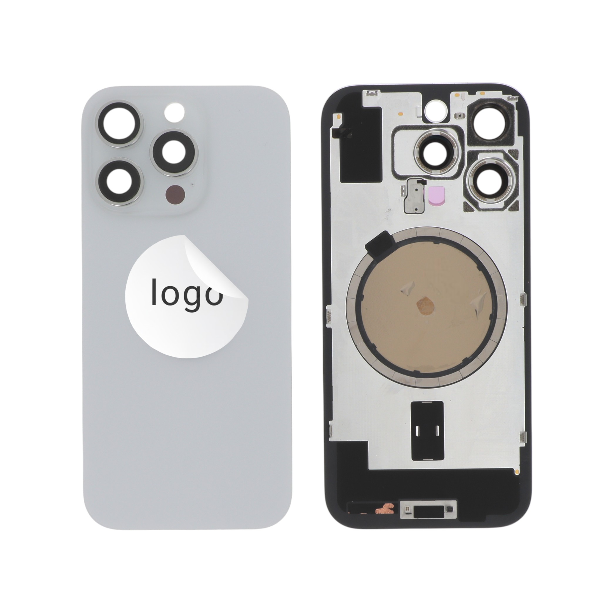 Vitre Arrière Titane Blanc iPhone 16 Pro (Pulled A)