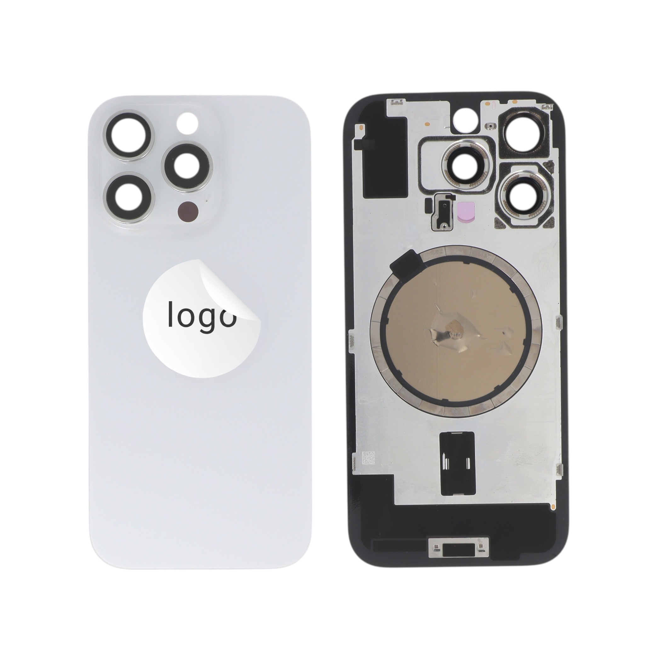 Vitre Arrière Titane Blanc iPhone 16 Pro (Pulled B)