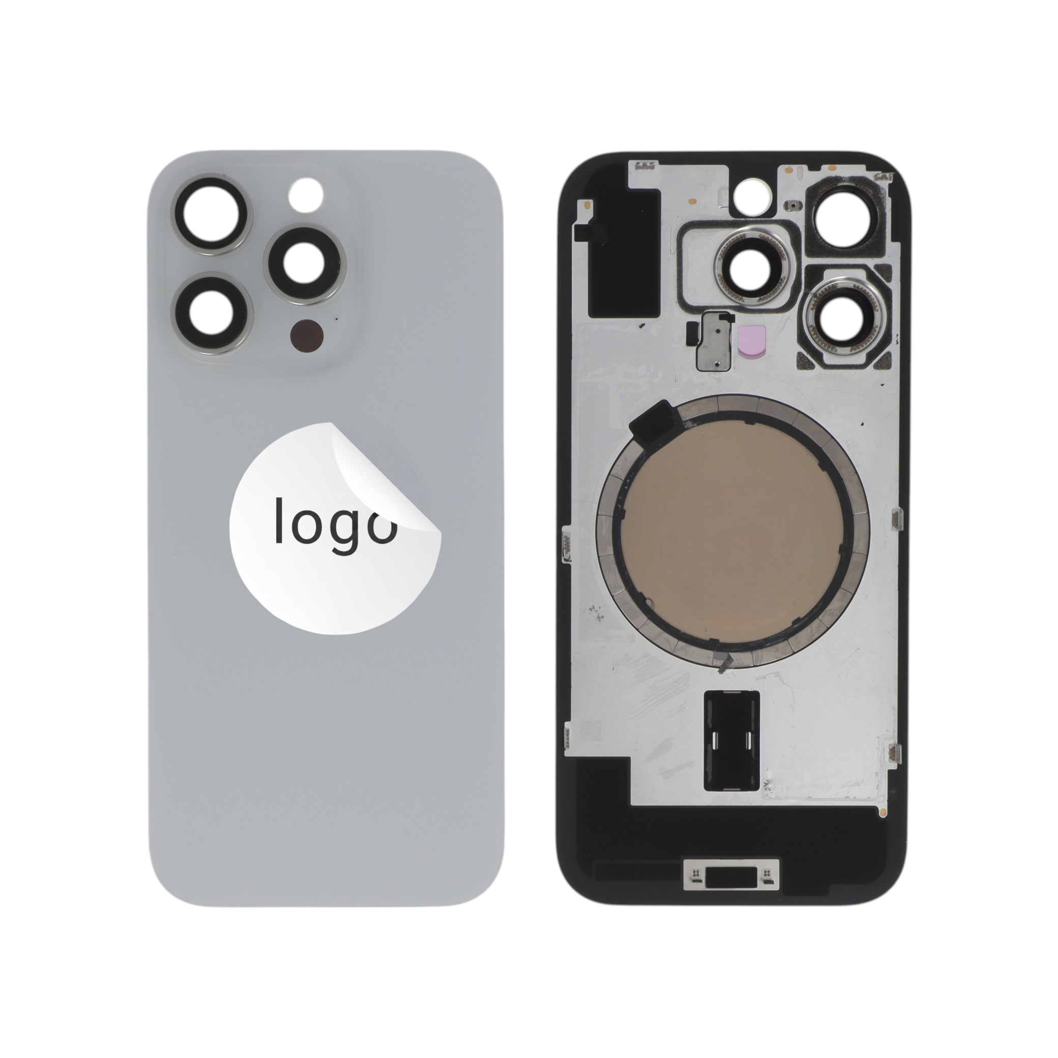 Vitre Arrière Titane Blanc iPhone 16 Pro (Pulled C)
