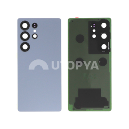 Vitre Arrière Titane Bleu Argenté Galaxy S25 Ultra (S938B) (Sans logo)