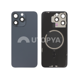 Vitre Arrière Titane Bleu iPhone 15 Pro Max (Avec MagSafe) (Sans Logo)