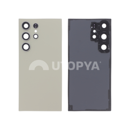 Vitre Arrière Titane Jaune Galaxy S24 Ultra (S928B) (Sans logo)