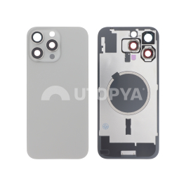 Vitre Arrière Titane Naturel iPhone 16 Pro Max (Avec MagSafe) (Sans Logo)