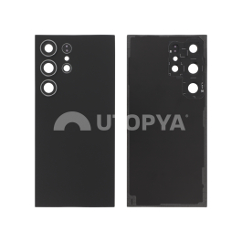 Vitre Arrière Titane Noir Galaxy S24 Ultra (S928B) (Sans logo)