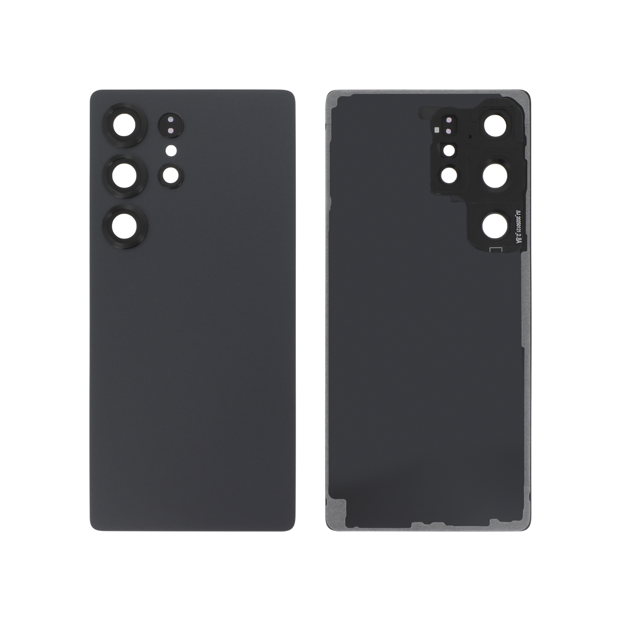 Vitre Arrière Titane Noir Galaxy S25 Ultra (S938B) (Sans logo)