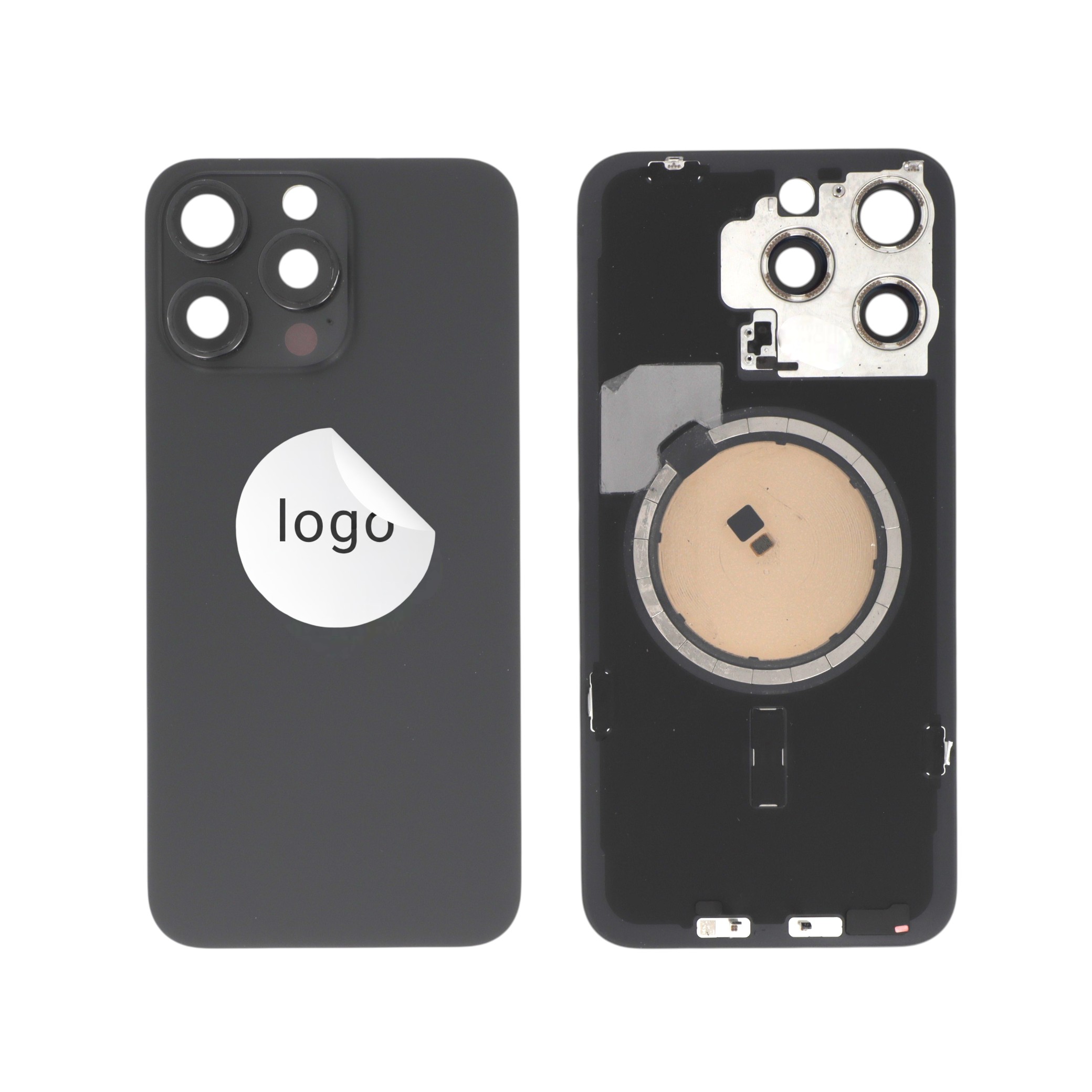 Vitre Arrière Titane Noir iPhone 15 Pro Max (Pulled C)