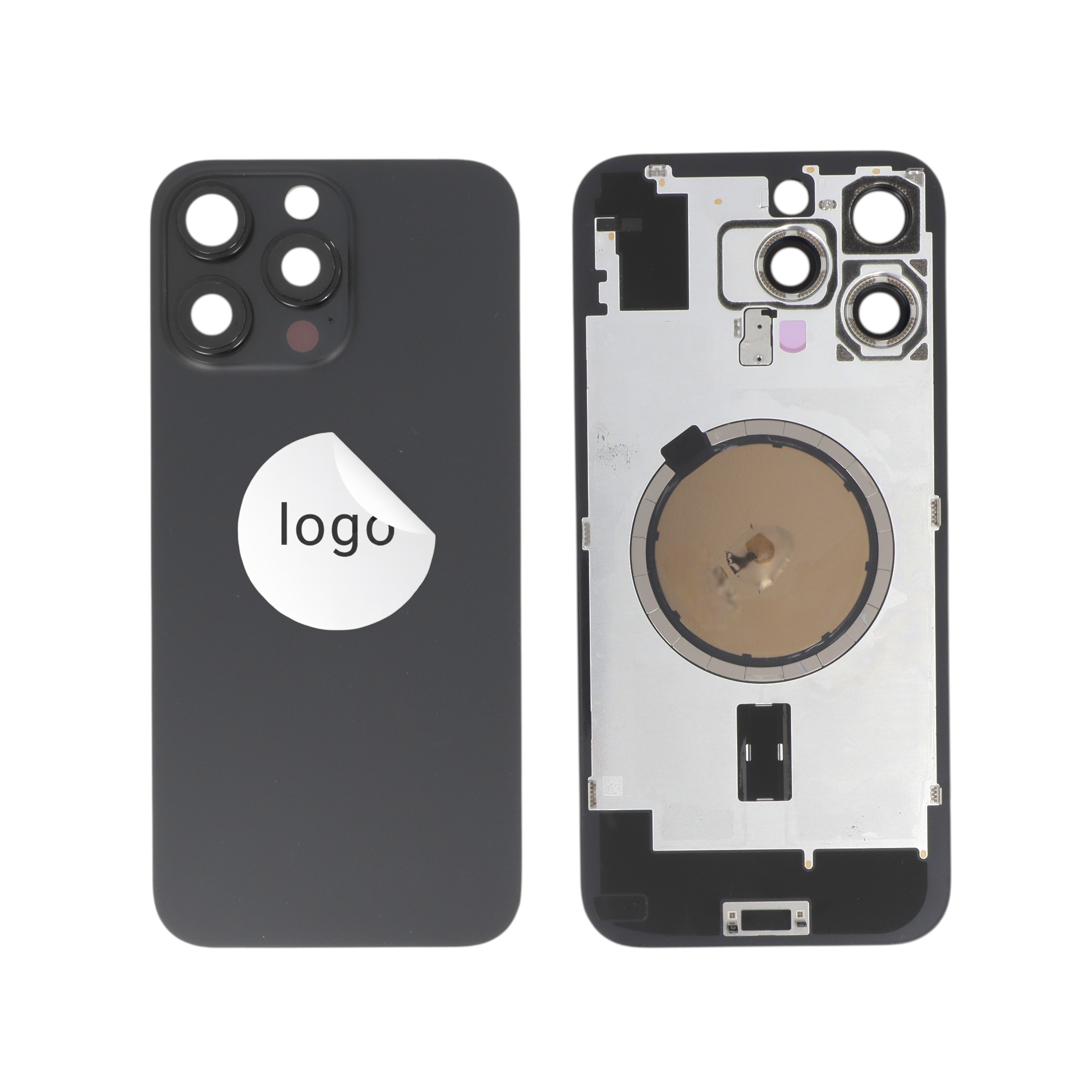 Vitre Arrière Titane Noir iPhone 16 Pro Max (Pulled B)