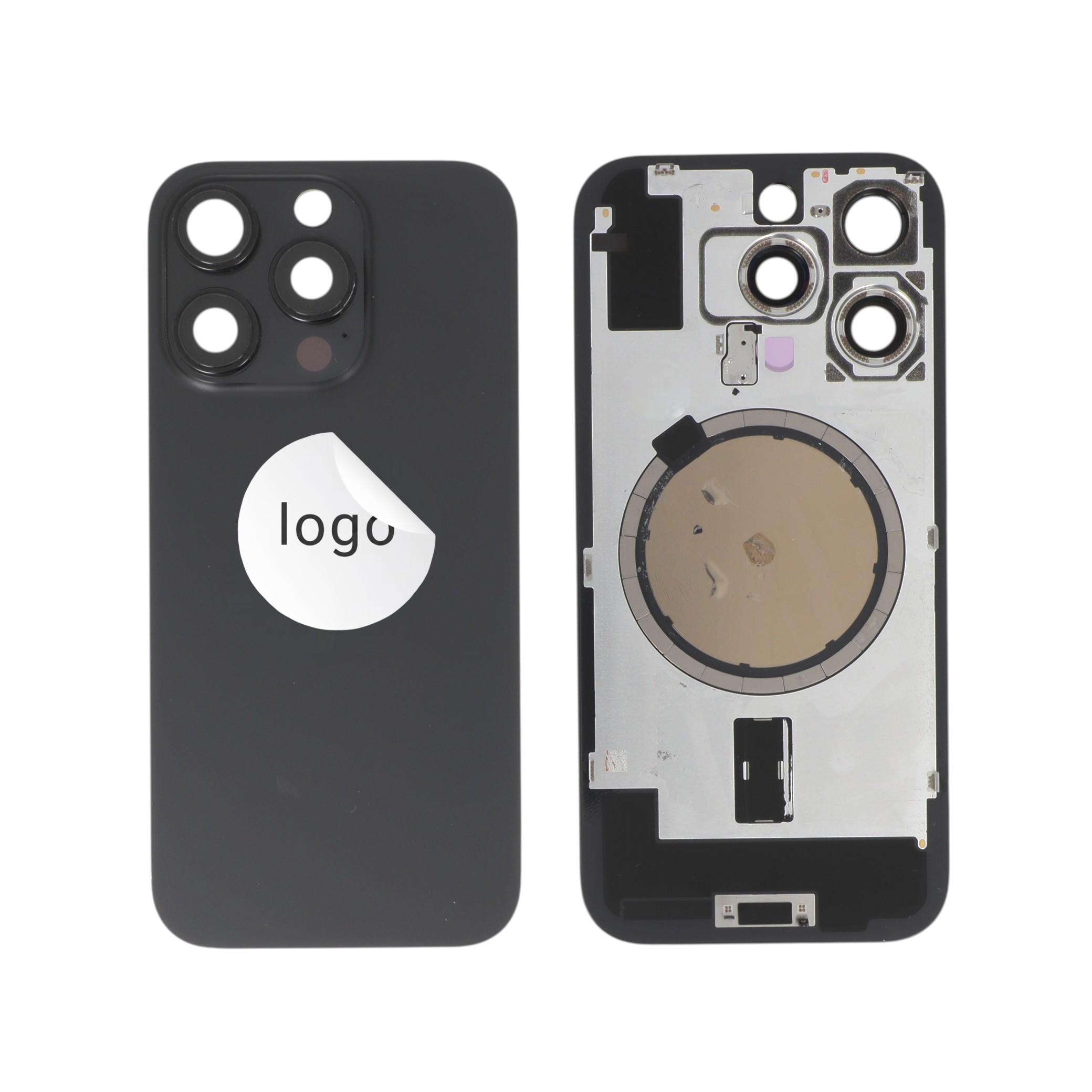 Vitre Arrière Titane Noir iPhone 16 Pro (Pulled B)