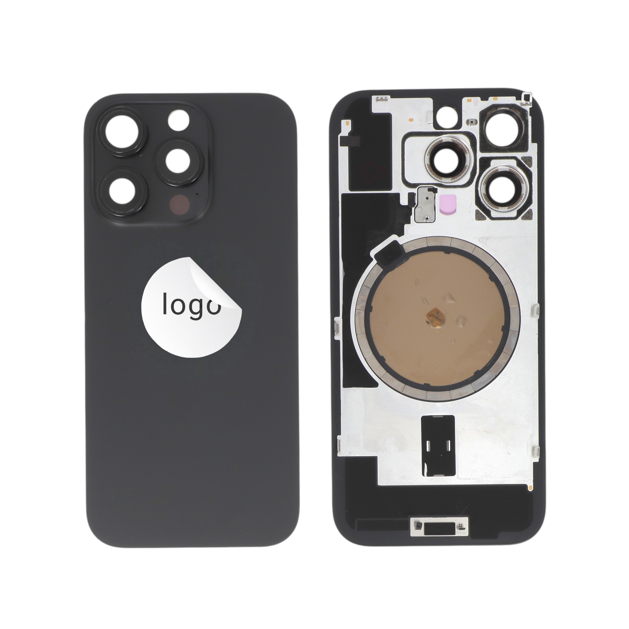 Vitre Arrière Titane Noir iPhone 16 Pro (Pulled C)