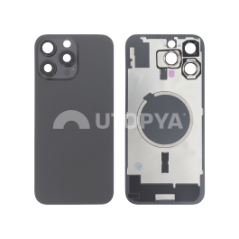 Vitre Arrière Titane Noire iPhone 16 Pro Max (Avec MagSafe) (Sans Logo)