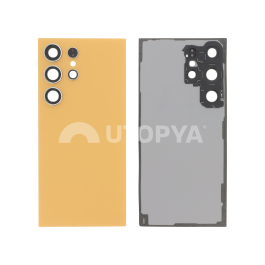 Vitre Arrière Titane Orange Galaxy S24 Ultra (S928B) (Sans logo)
