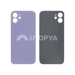 Vitre Arrière Violette iPhone 12 (Large Hole) (Sans Logo)