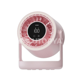 WIWU Hurricane Ventilateur Bureau à Lumière Ambiante (Rose)